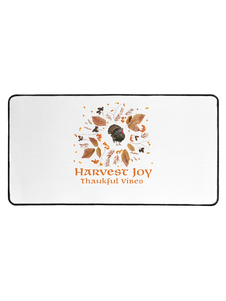 Harvest Joy Thankful Vibes Desk Mat – Autumn Aesthetic product image (1)