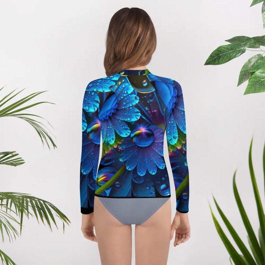 Kawaiikitten Exclusive Premium DewDrop Surfing Rash guard Full sleeved T-Shirt product image (10)