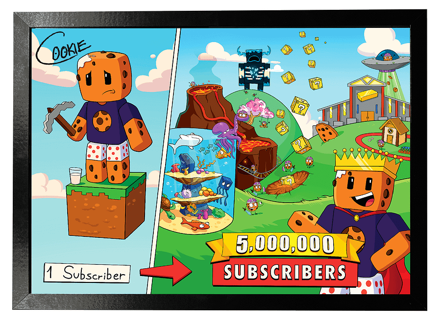 HAND-SIGNED POSTER (5 Million Subscribers) product image (6)