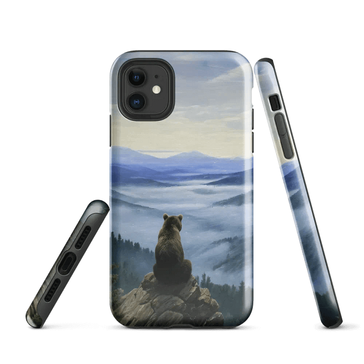 Bear Above a Sea of Fog Tough Case for iPhone product image (1)