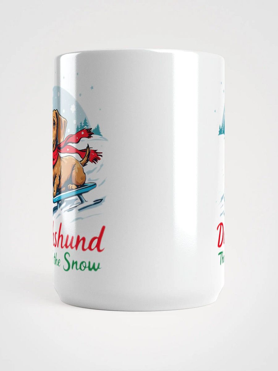 Dachshund Through the Snow Dog Christmas Mug product image (4)