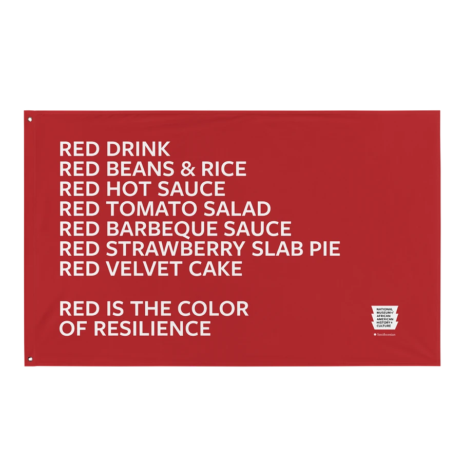 “Red is the Color of Resilience” Flag Image 1