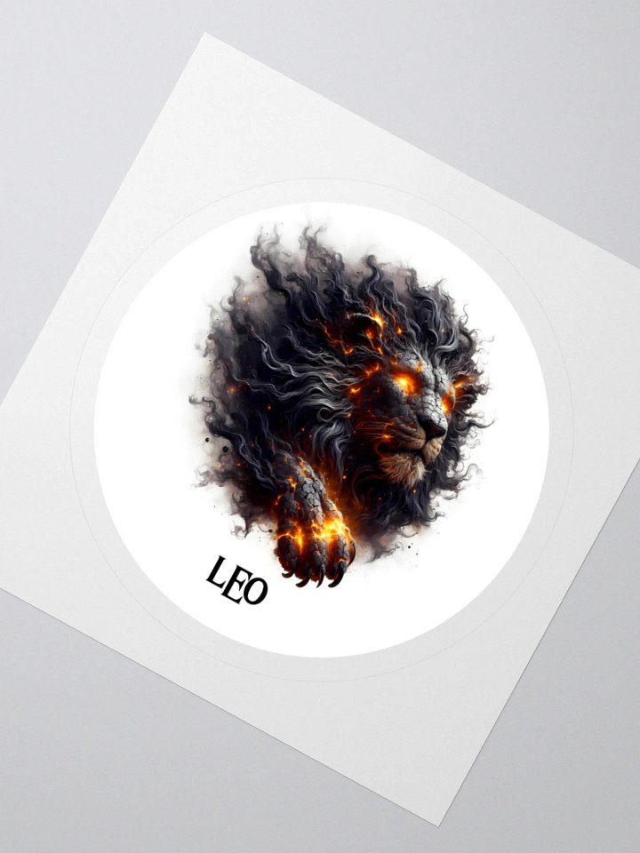 Mythical Leo Zodiac Round Sticker product image (6)