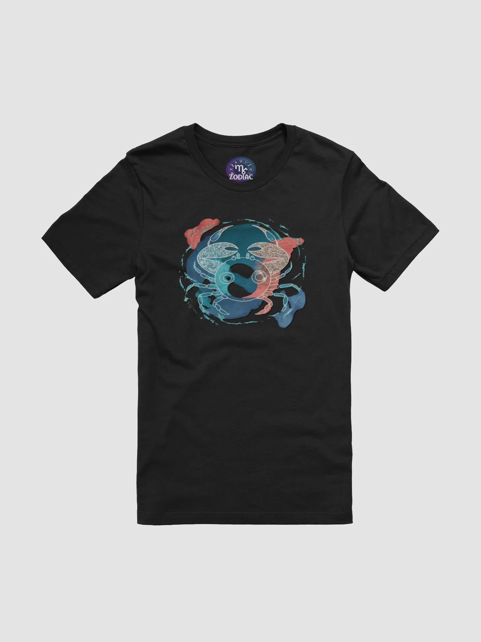 Exclusive Cancer Zodiac T-Shirt - Abstract Crab & Celestial Design - Unisex Astrology Gift product image (3)