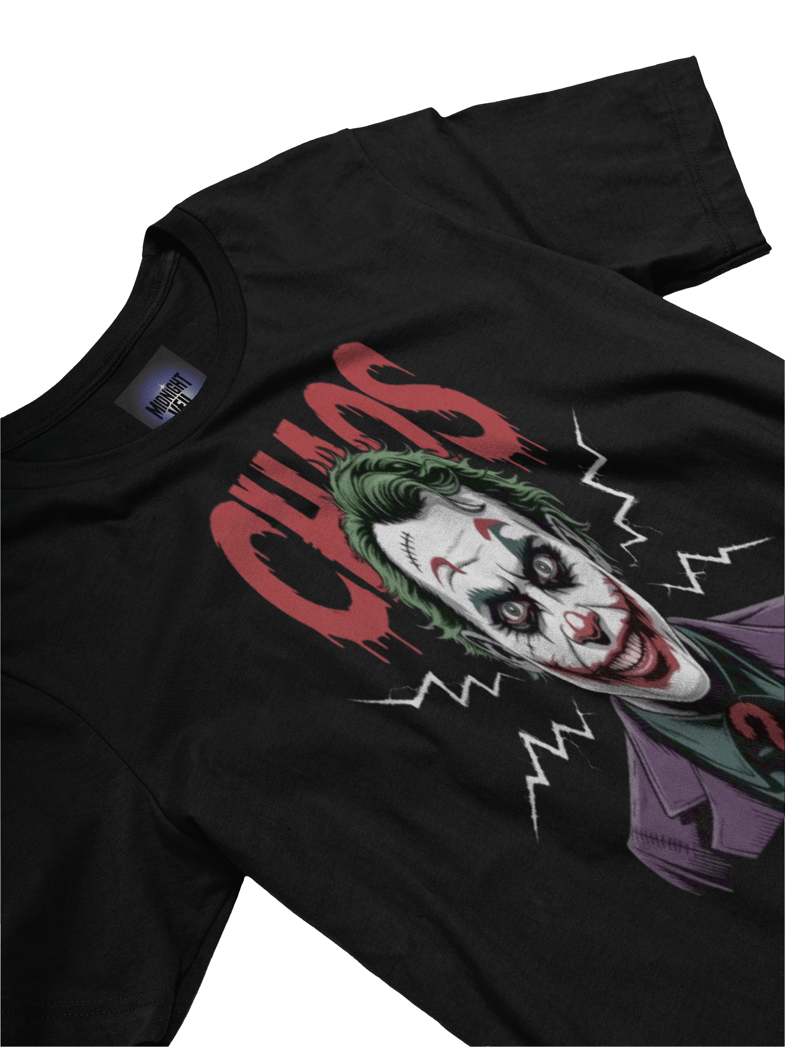 Chaos Unleashed: The Joker's Electric Eclipse Graphic Tee product image (5)