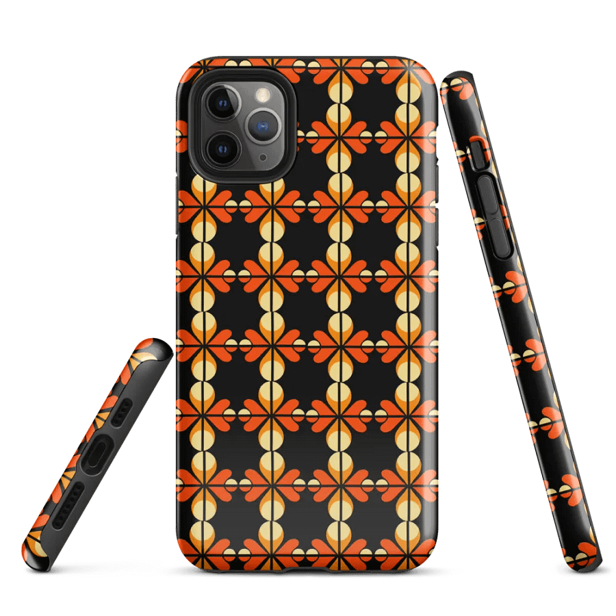Geometric Floral Pattern iPhone® Tough Case product image (3)