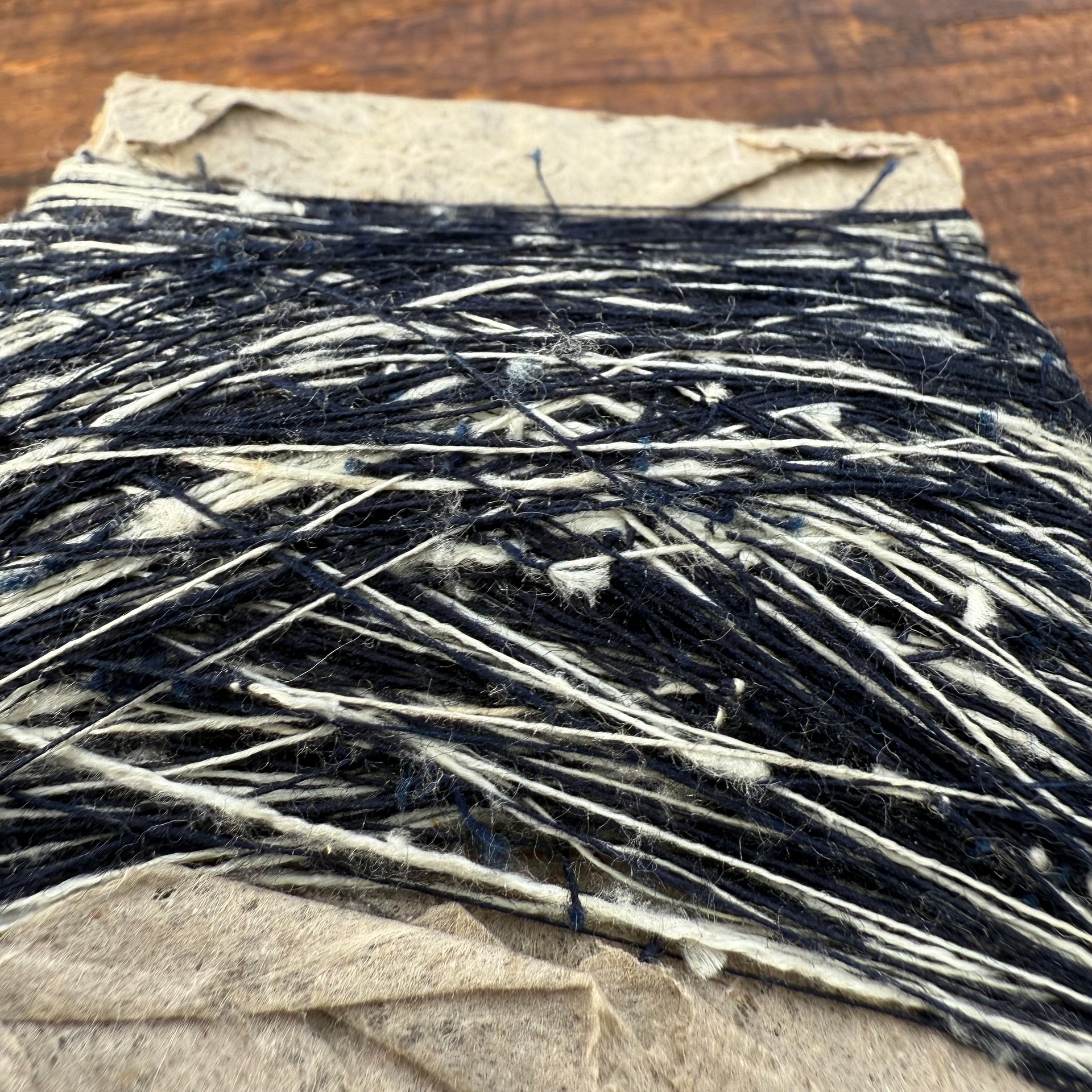 🎎 Kasuri Indigo Thread Spool – Early Showa or Taishō Period – Japan Antique Roadshow product image (4)