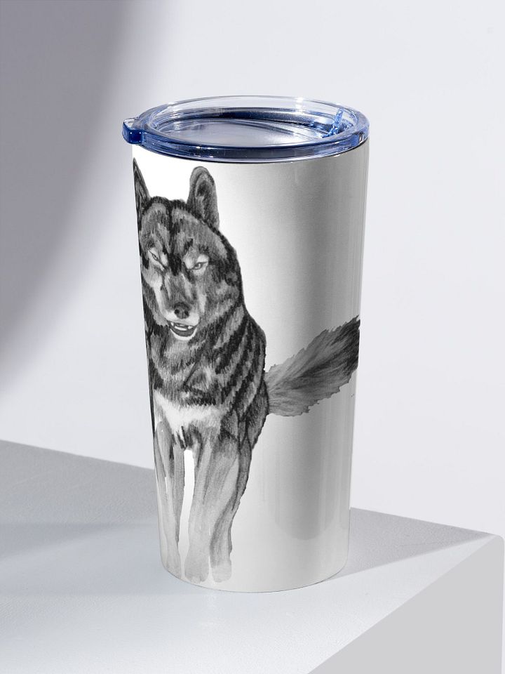 Wolf Drawing Travel Cup product image (2)