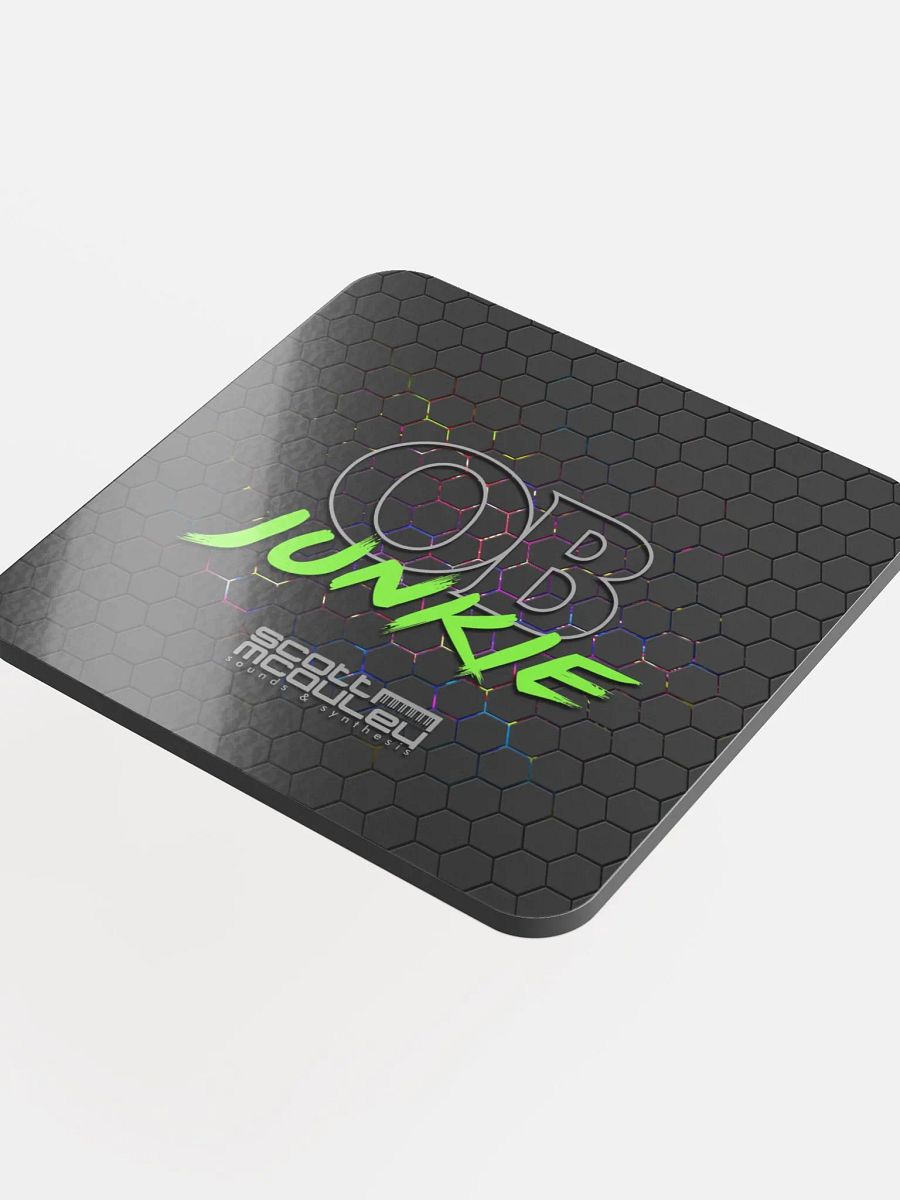 OB Junkie Glossed Cork Coaster product image (4)