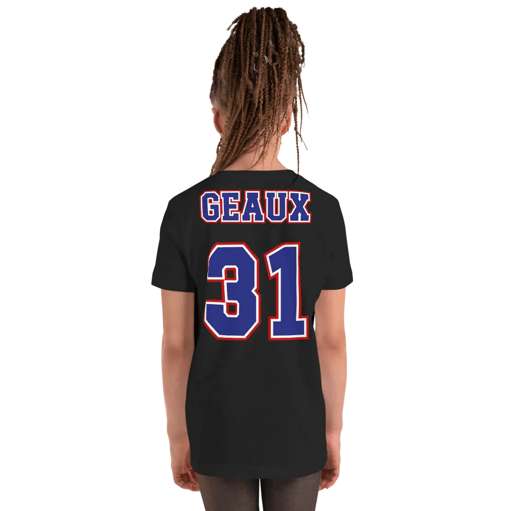 GEAUX 31 Youth Sports Jersey Tee - Back Only Design product image (8)