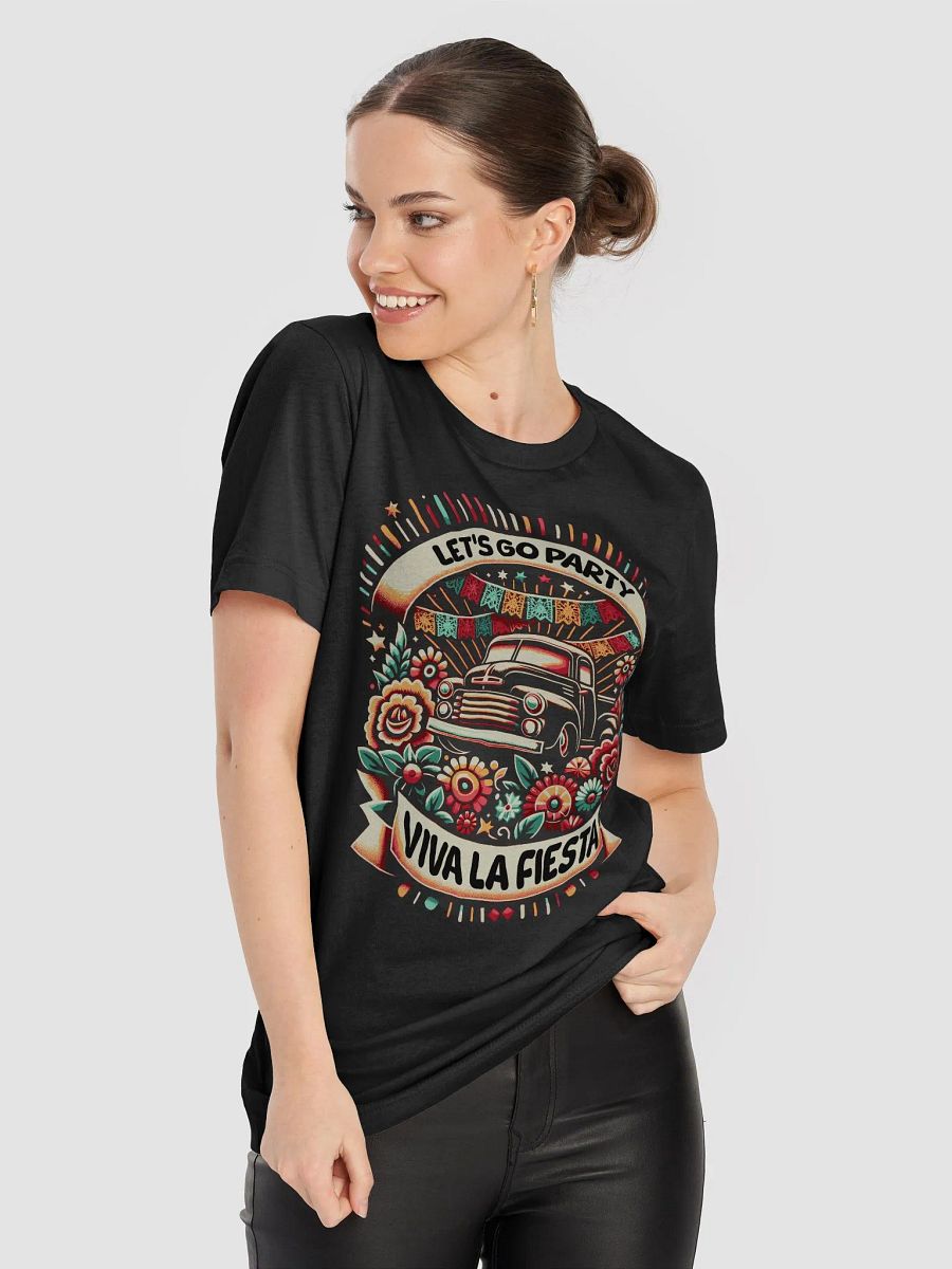 Fiesta on Wheels retro party T-shirt, groovy party Tee product image (8)