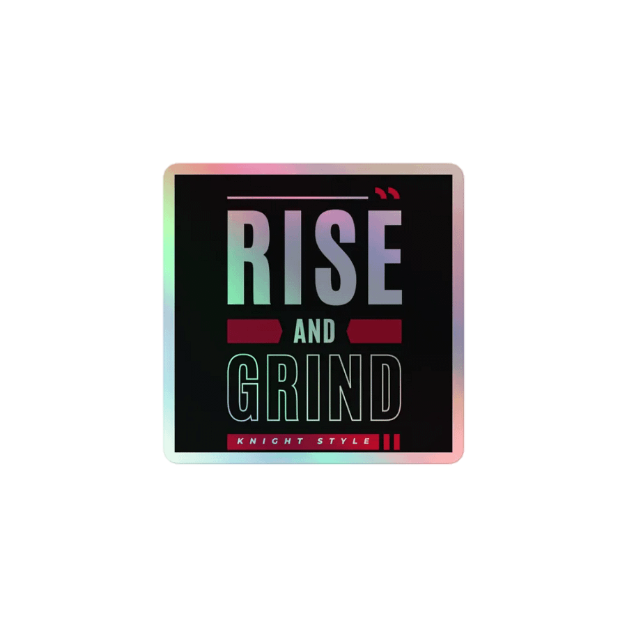 Rise and Grind Holographic Sticker Sheet product image (1)