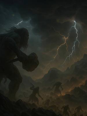 Chaos explodes on Olympus! ⚡ Alcyoneus hurls boulders, Zeus rains lightning, oceans roar. Will the gods survive the Gigantomachy? ▶ Full battle in the new episode! 🤔 Gods or Giants — who wins? #GreekMythology #Gigantomachy #Zeus #Olympus #Myth2Myth #AncientMyths #EpicBattle #DivineWar #HistoryTok