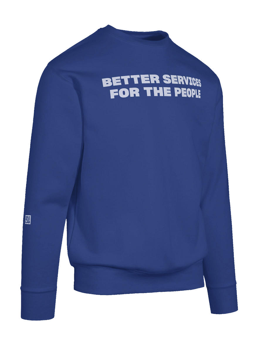 Better Services for the People Multilingual Crewneck product image (10)