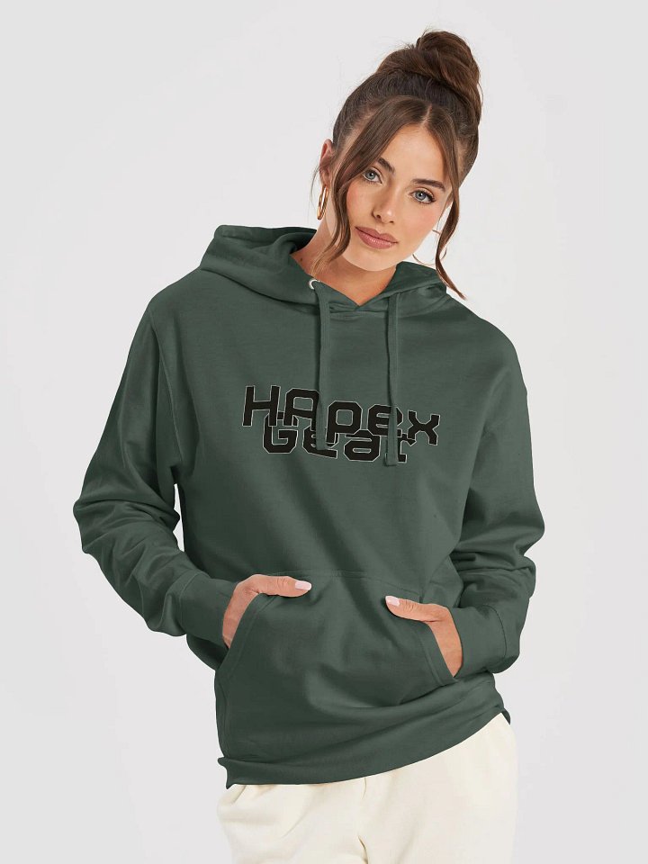 Midweight Hoodie - Black HApex Gear White Logo product image (1)