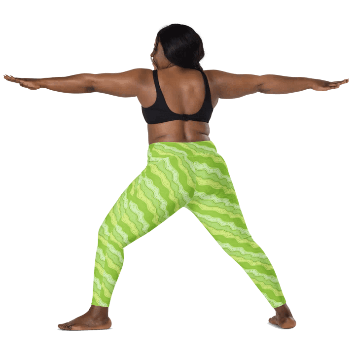 Green Wiggle Leggings (With Pockets!!) product image (2)