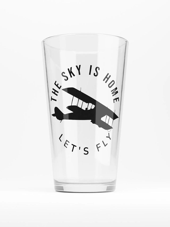 The Sky is Home - Let's Fly - Pint Glass product image (1)