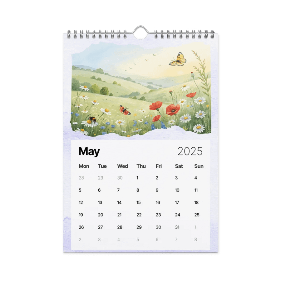WATERCOLOR SEASONAL SCENES WALL CALENDAR 2025 product image (10)