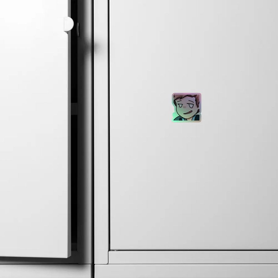 Chaabbz Smirk Holographic Emote Sticker product image (6)