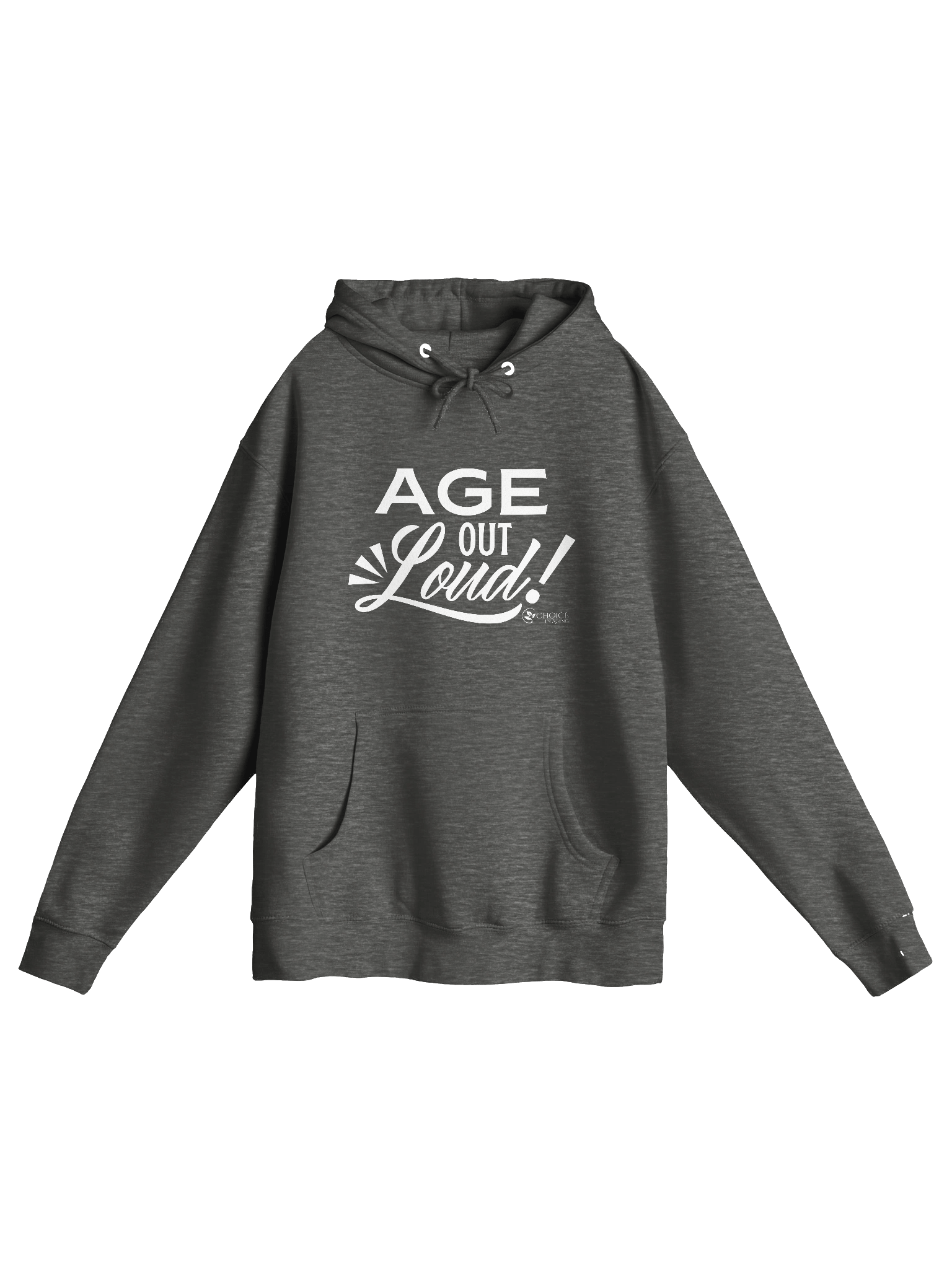 Premium Pullover Hoodie by Lane Seven - "Age Out Loud" (Choice in Aging Logo Variant) product image (13)