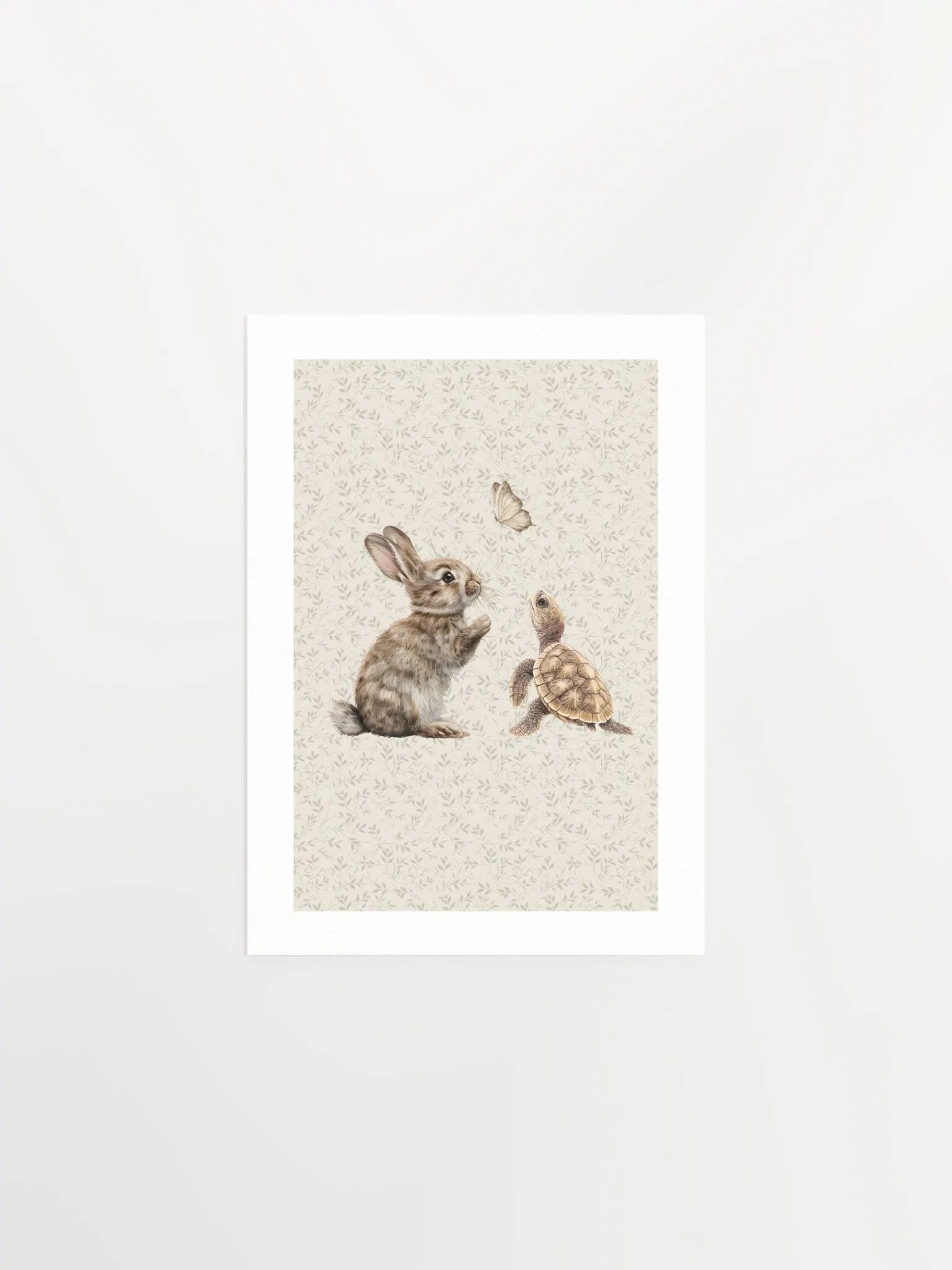 Boho Bunny and Turtle Nursery Print product image (2)
