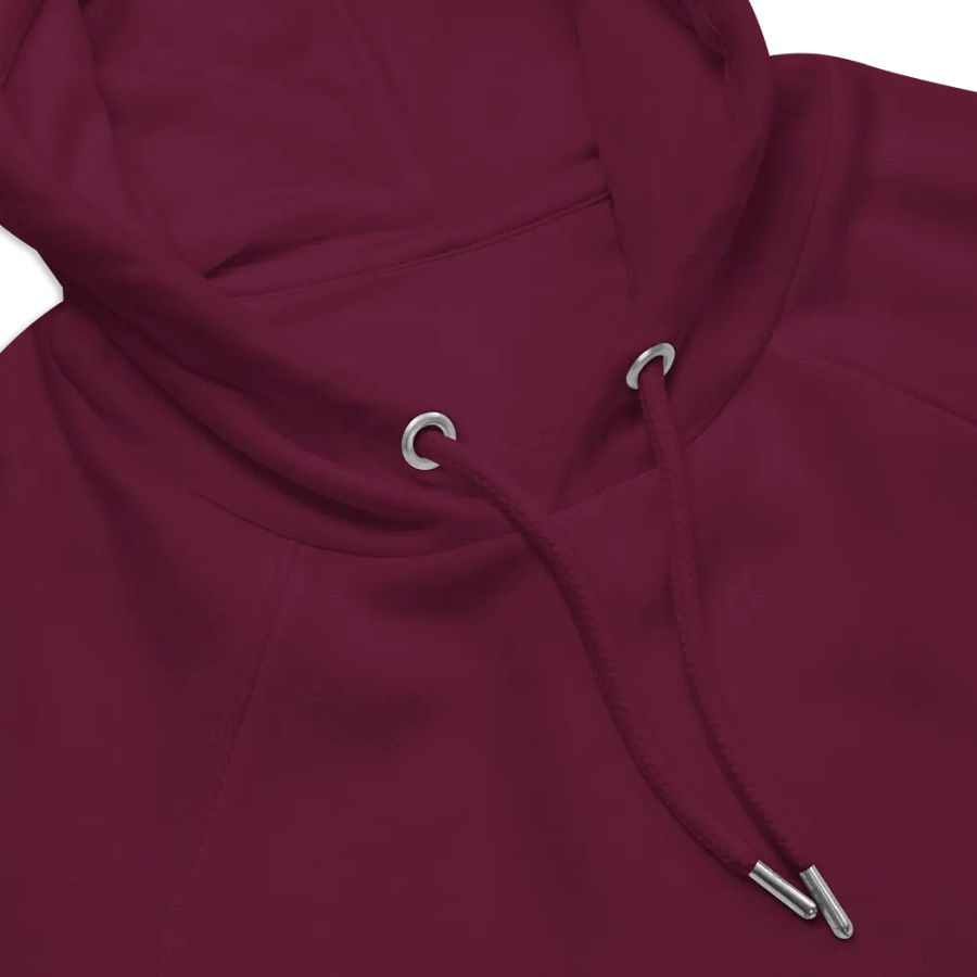 Unisex Eco Raglan Hoodie 🌲 Dark green spruce forest with a skull-shaped guitar product image (6)