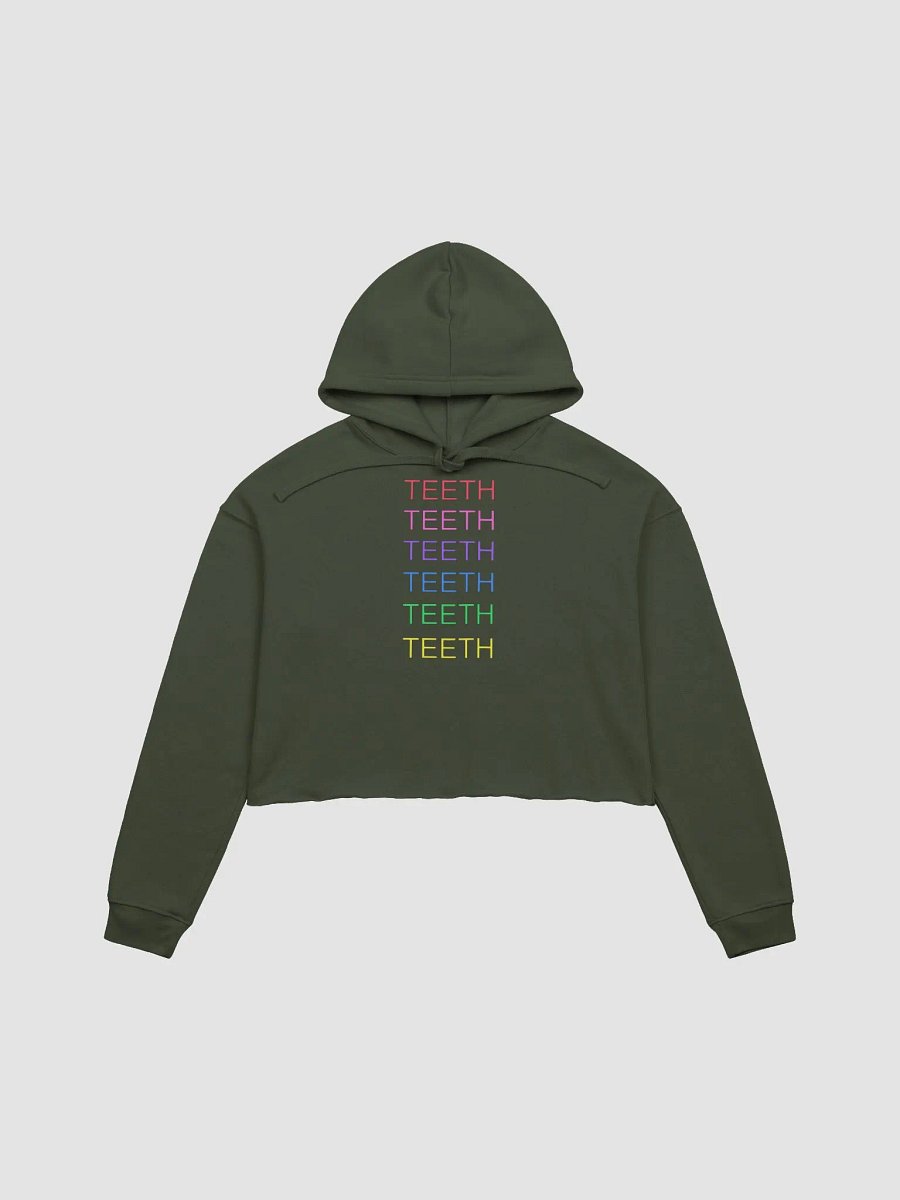 Maximum Teeth fleece crop hoodie product image (2)