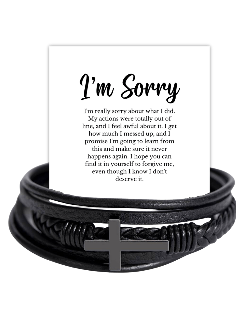 I'm Sorry Cross Bracelet - Please Forgive Me product image (1)