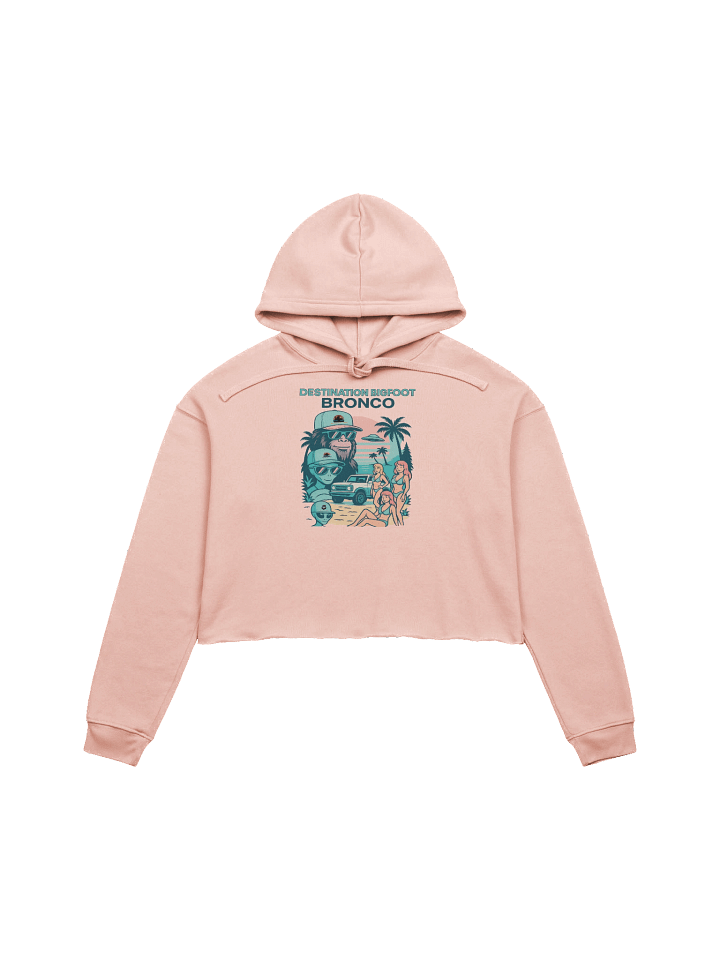 Destination Bigfoot Bronco Best Friend's Bella+Canvas Fleece Women's Crop Hoodie (Multiple Colors Available) product image (19)