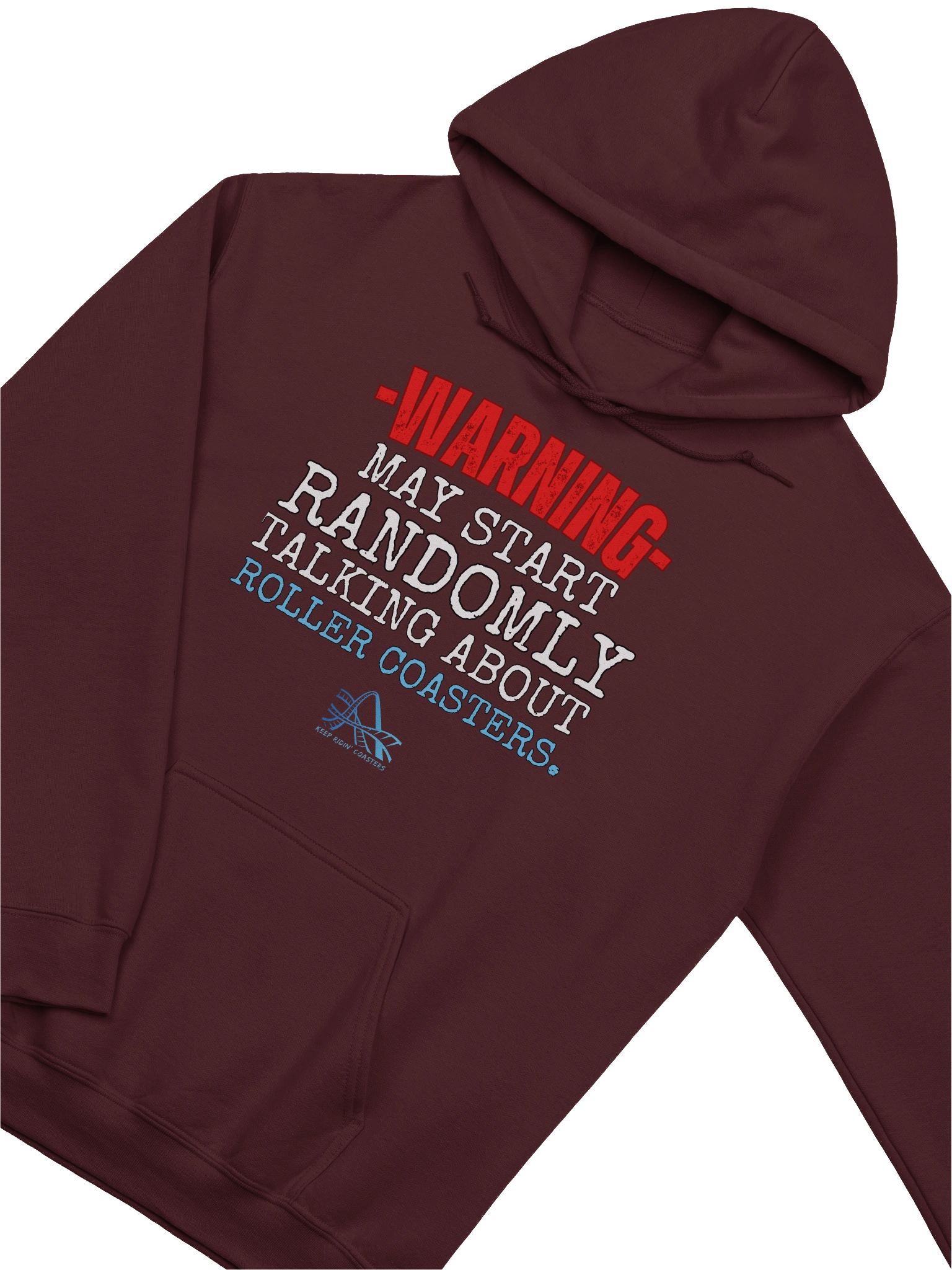 Warning May Talk About Roller Coasters Hoodie product image (17)