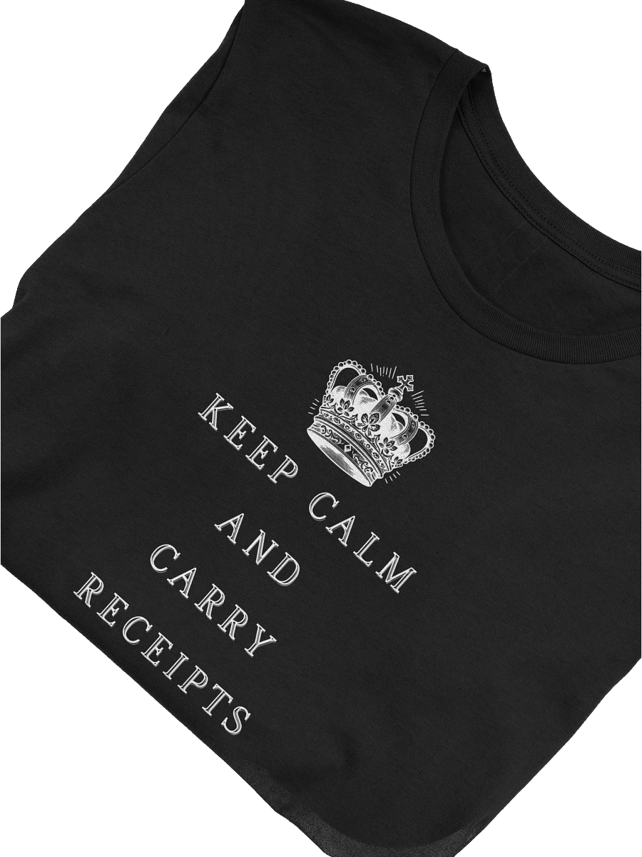 "Keep calm and carry receipts" Super Soft T product image (21)