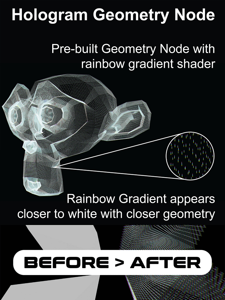 Blender - Hologram Geometry Node product image (1)
