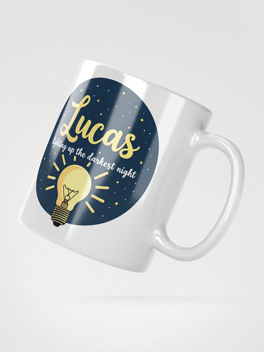 Lucas Mug: 'Lighting Up the Darkest Night' – A Personalized Gift of Inspiration product image (2)