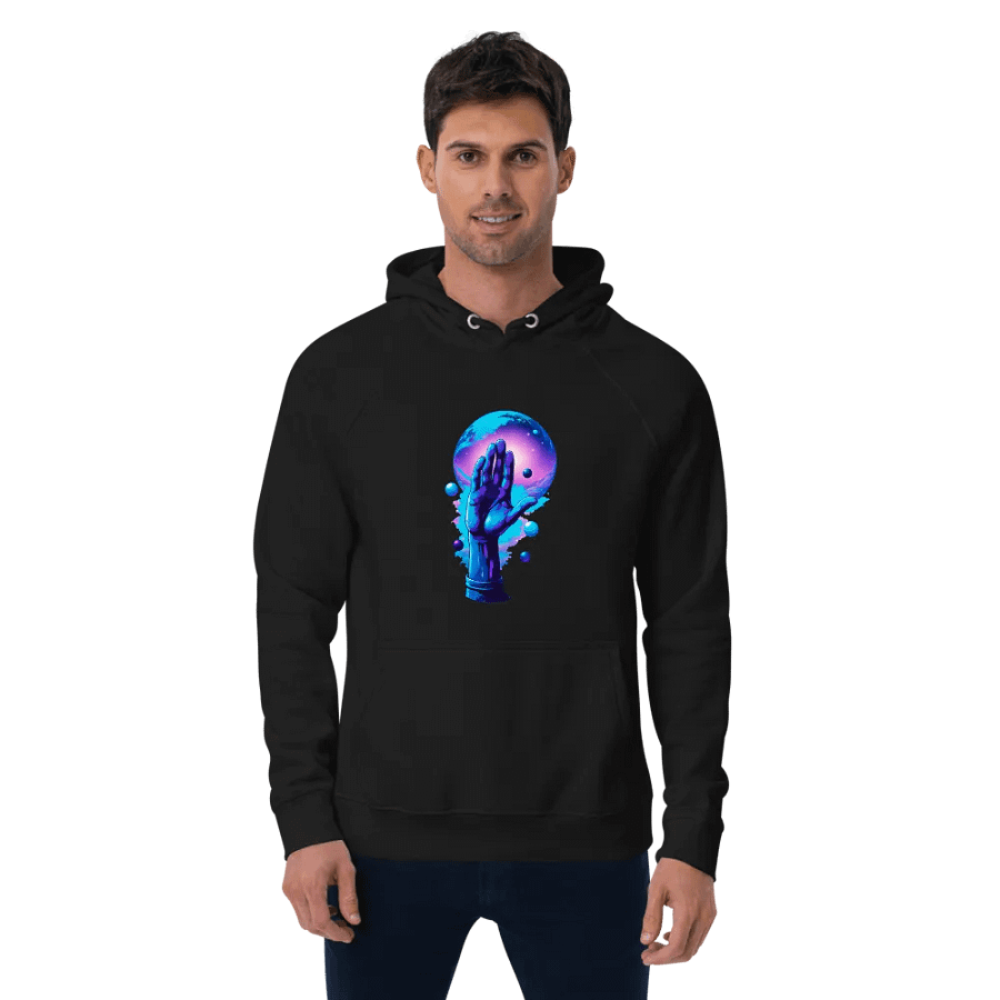 [Hand of Mysteries 2] - Unisex Eco Raglan Hoodie product image (5)