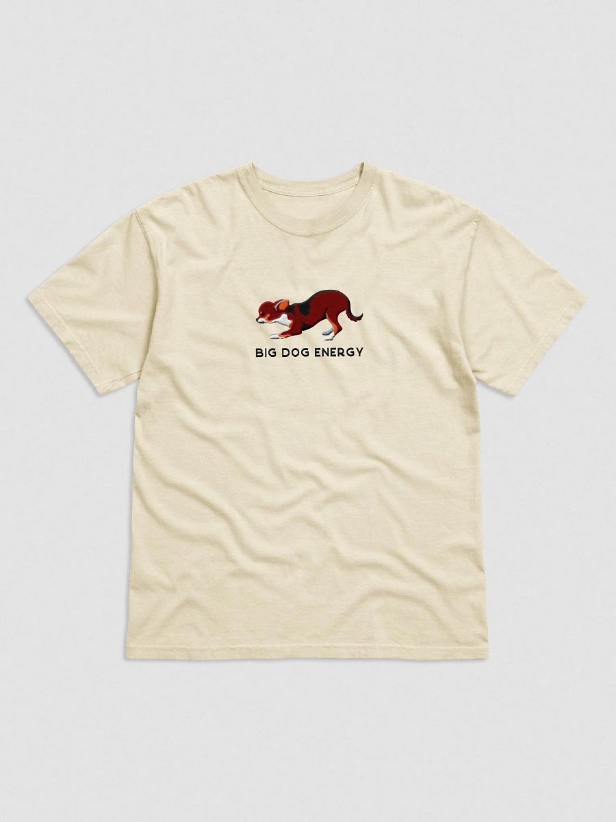 Big Dog Energy T-Shirt(Embroidered) of a Chihuahua(Chocolate Tricolor) product image (4)