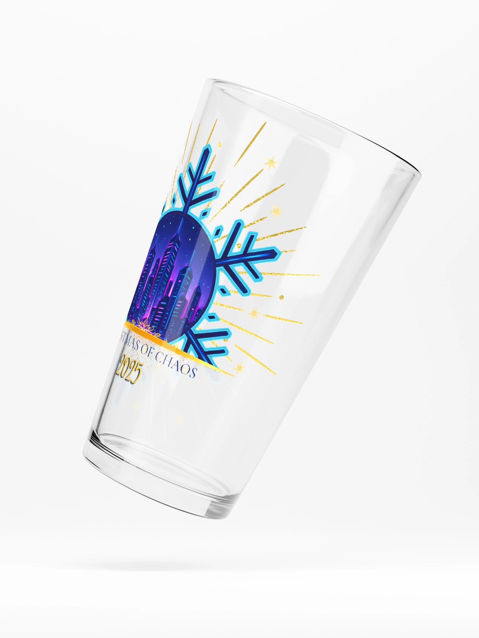 Christmas of Chaos 2025 Glass Cup product image (5)