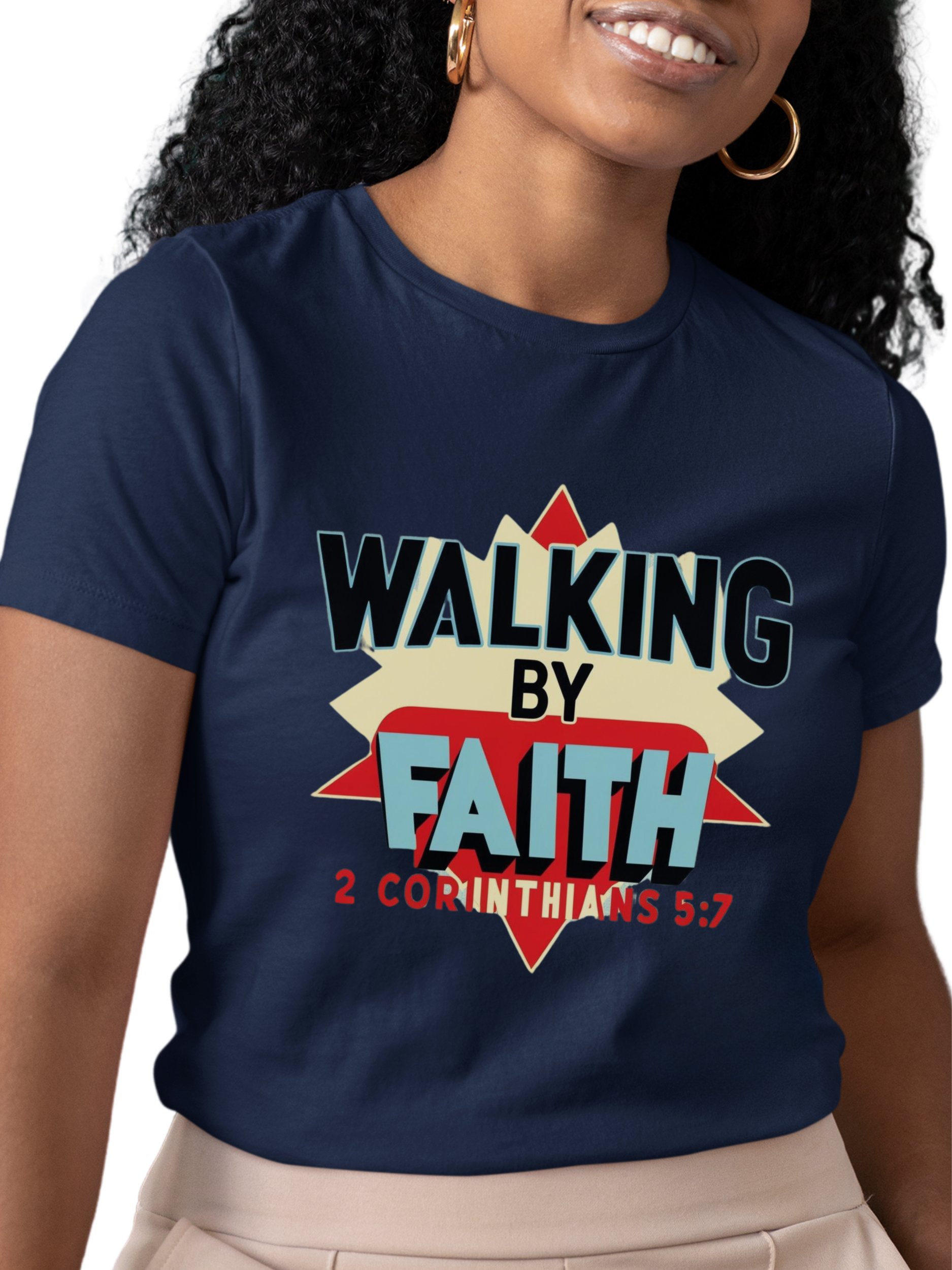 2 Corinthians 5:7 1950s Geometric product image (14)