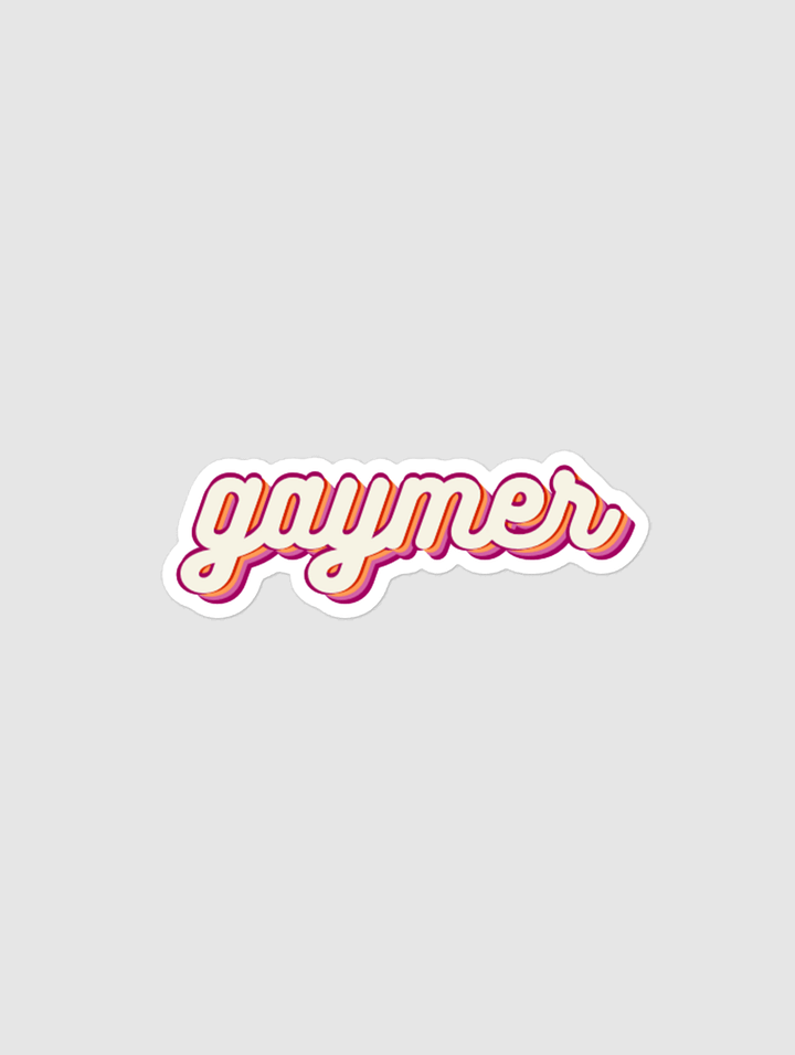 GAYMER STICKER - LESBIAN PRIDE product image (1)