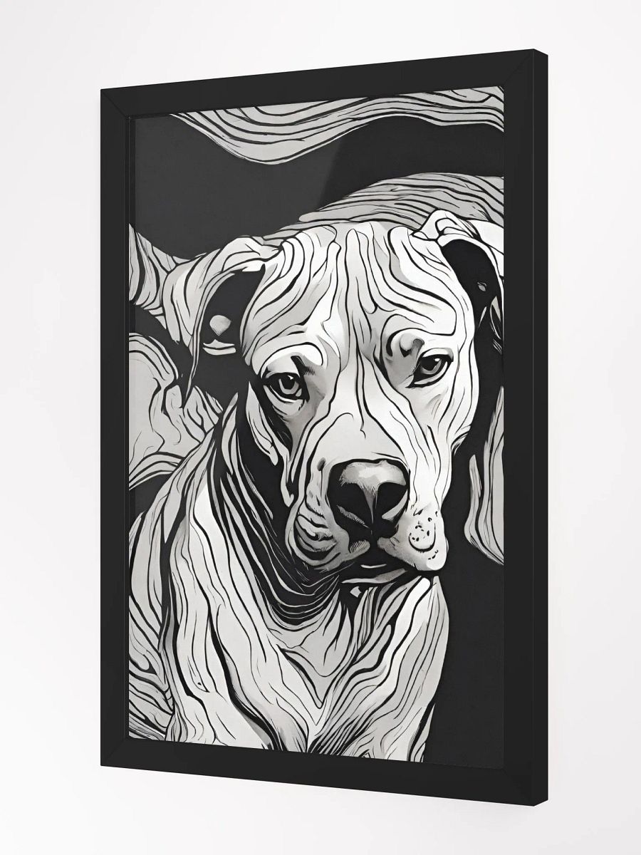 Show off your furry lovebug with a framed poster that captures the true essence of your Pit Bull product image (2)