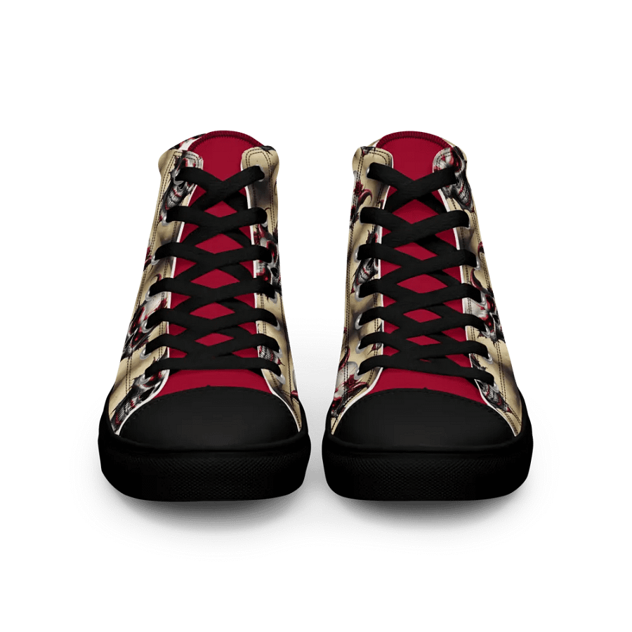 Skull Rose Men's High Top Shoes product image (4)