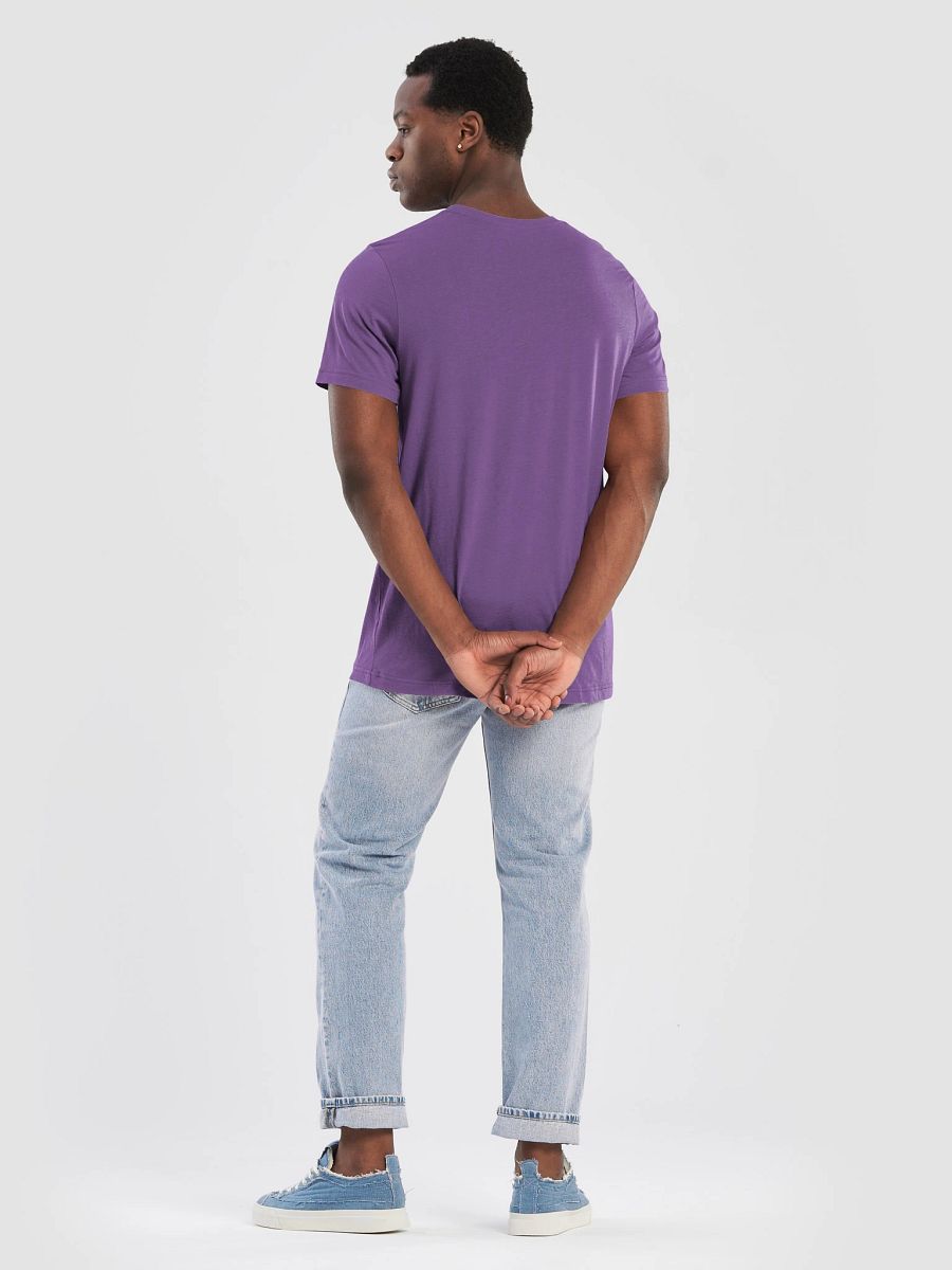 Plain Color Purple T-Shirt product image (4)