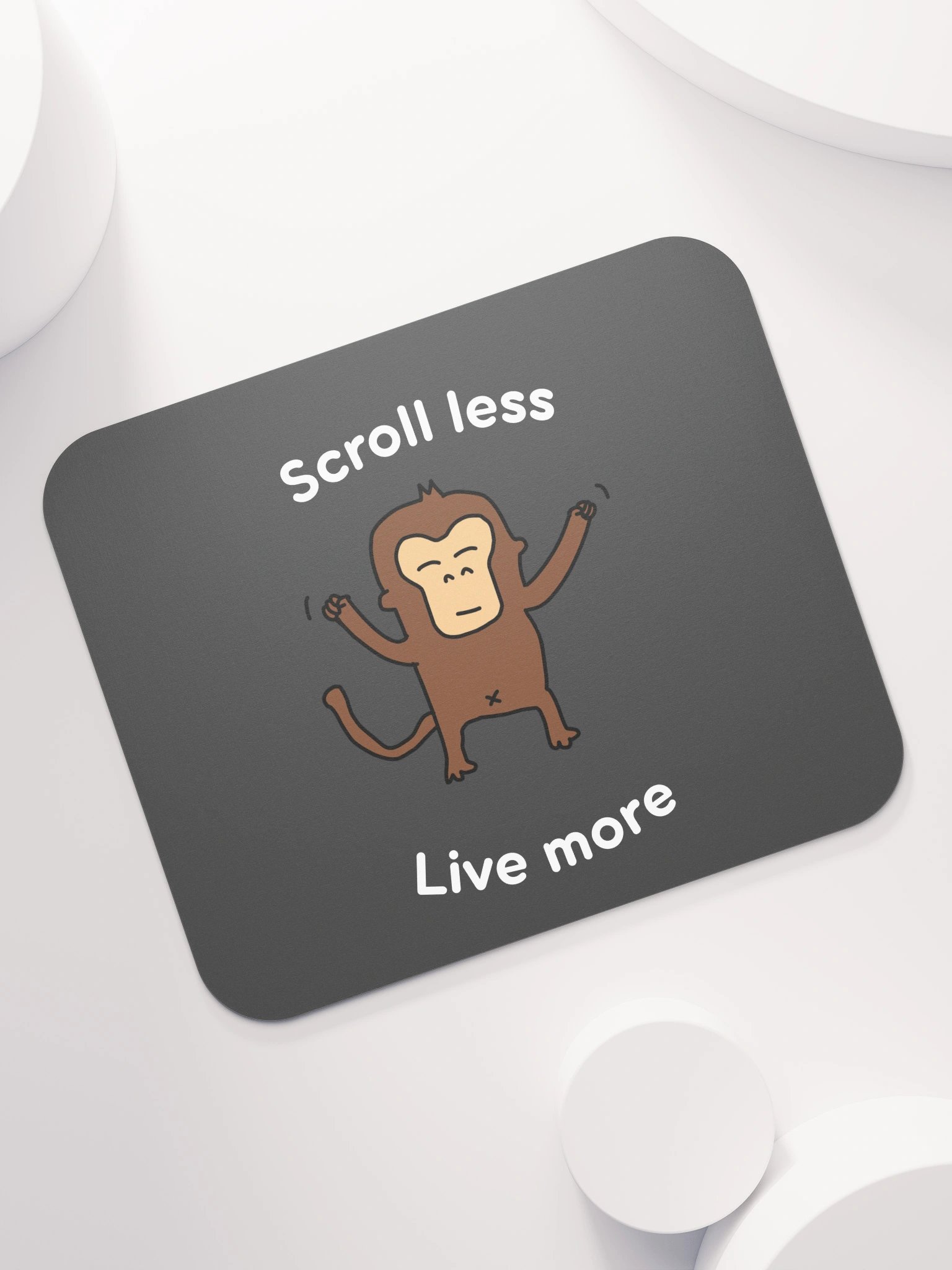 "Scroll Less, Live More" Mouse Pad product image (7)