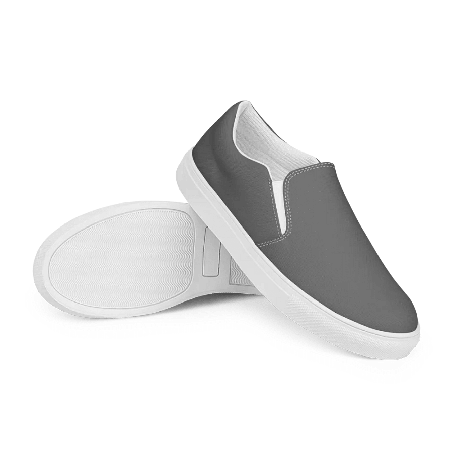 Men's Slip-On Canvas Shoes - Grey product image (1)