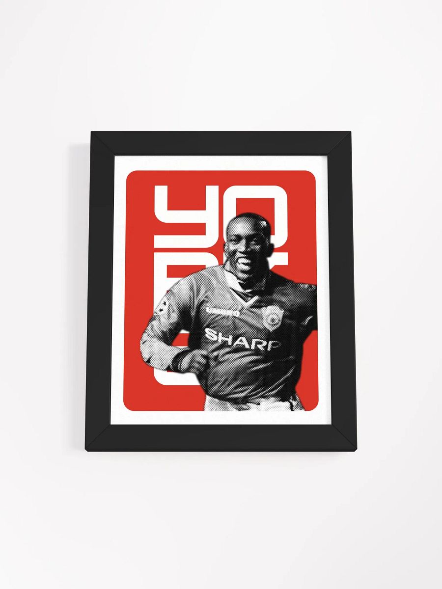 Dwight Yorke BW Manchester United Name Art Framed Print product image (4)