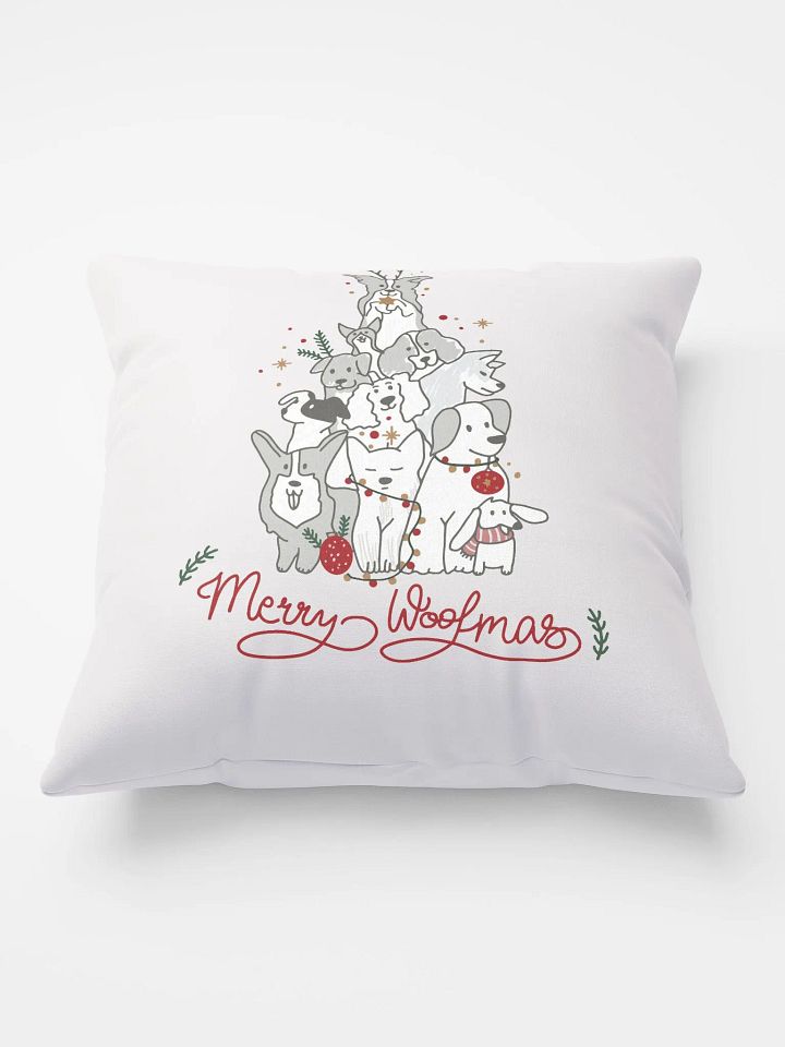 Merry Woofmas Print Pillow product image (2)