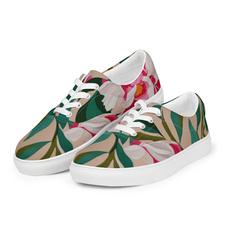 Peony Lace-Up Canvas Shoes product image (10)