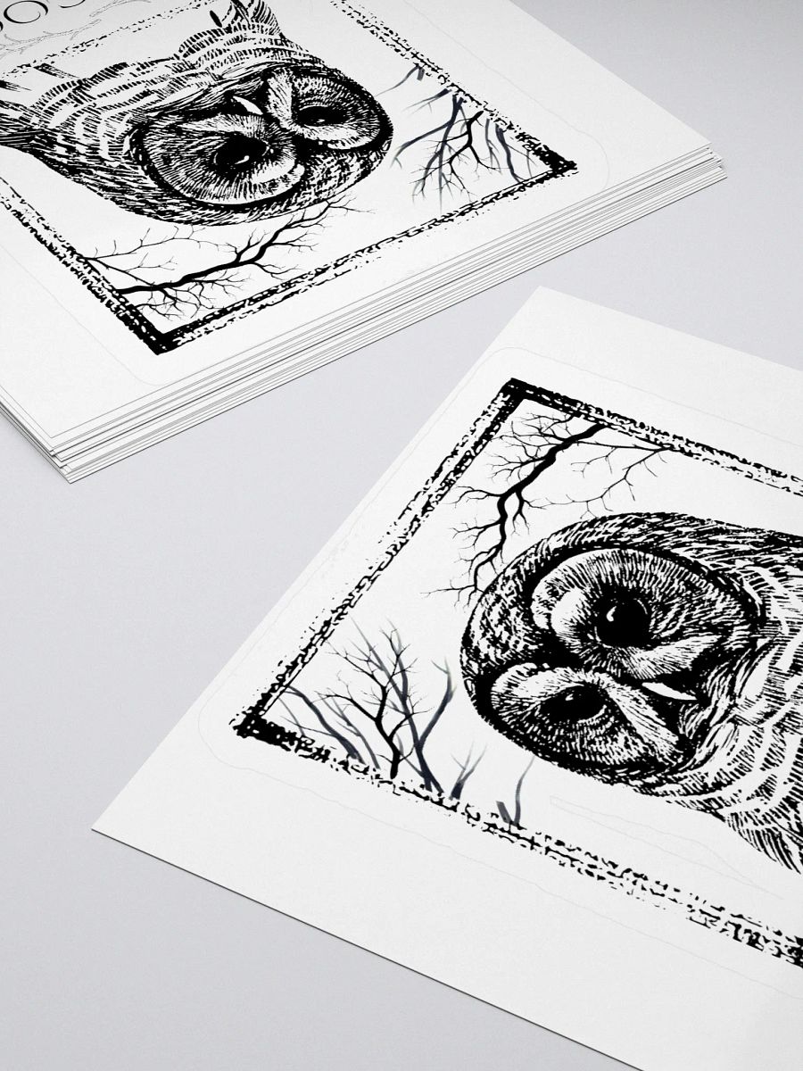 Barred Owl - "Who Cooks For You?" Call Animal Sticker product image (12)