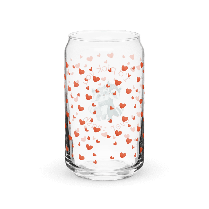 "I’d Pick You Over Trash" Glass Tumbler with Straw product image (6)