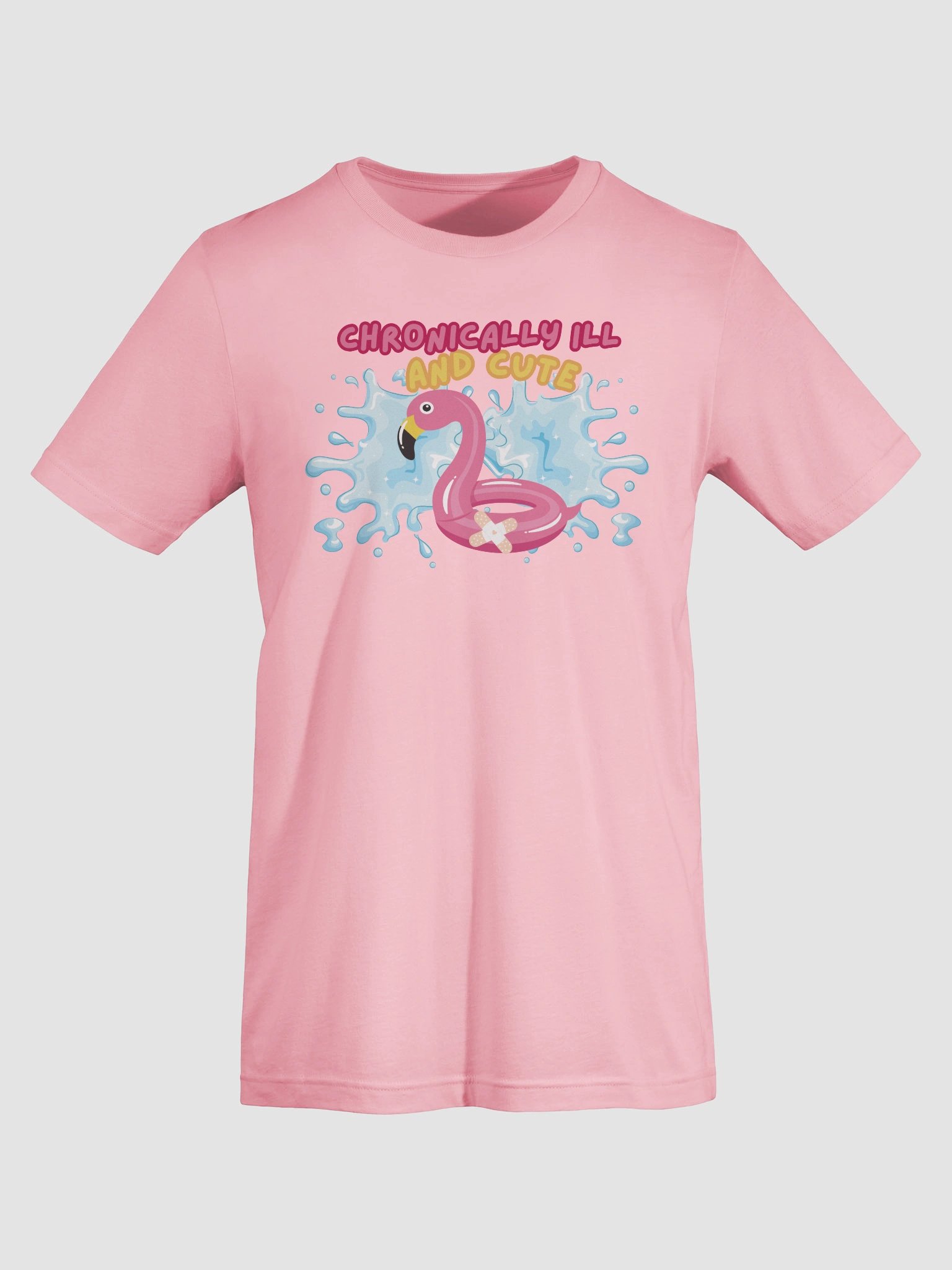 Summer Flamingo Chronically Ill and Cute Tee product image (7)