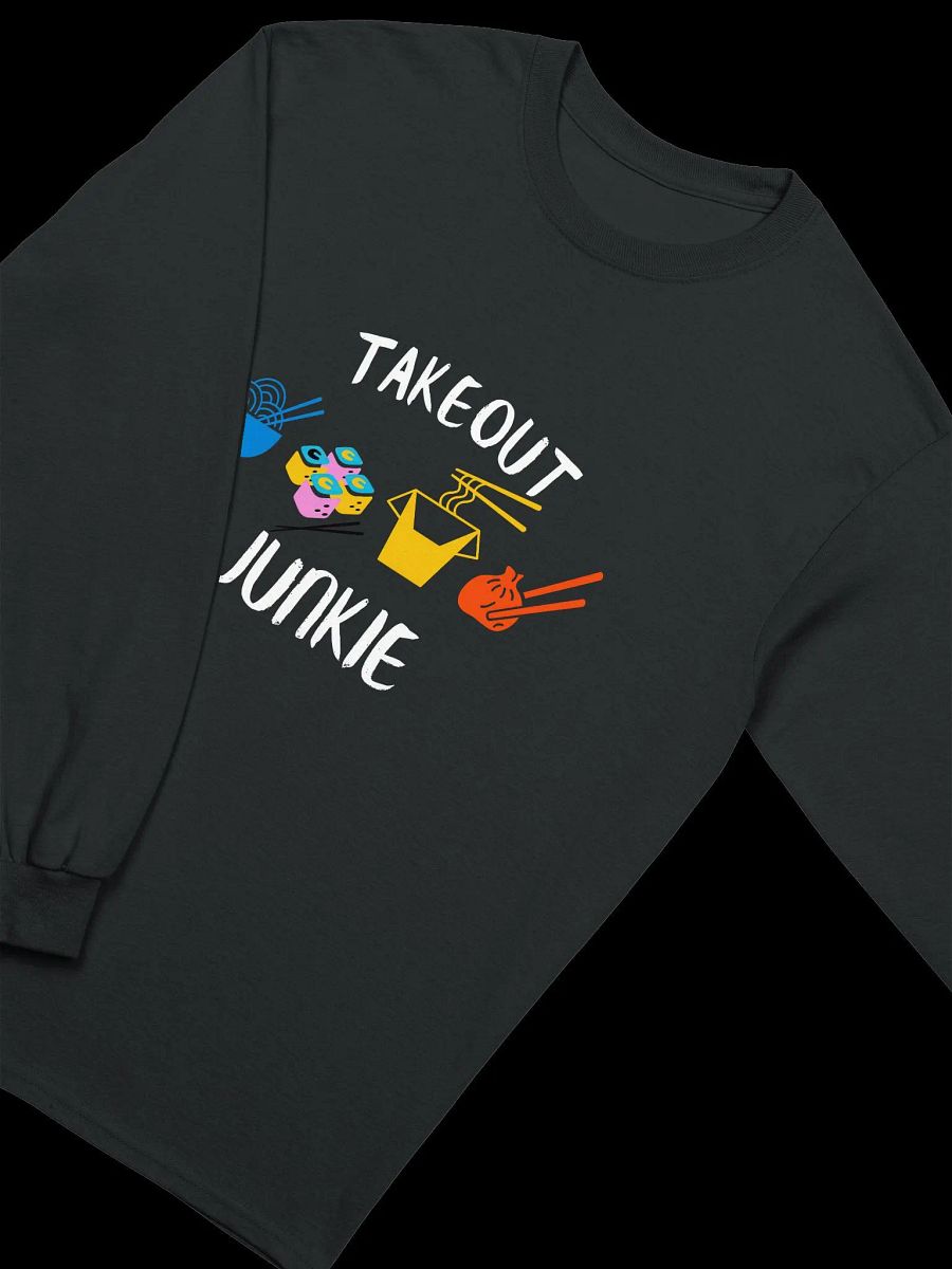 Takeout Junkie - Gildan Ultra Cotton Unisex Long Sleeve T-Shirt - Dark Colors product image (3)